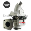 Silver metallic gt2052v turbocharger with metodrive label and model r134a for vw touareg 25l 174 hp 2003-2010