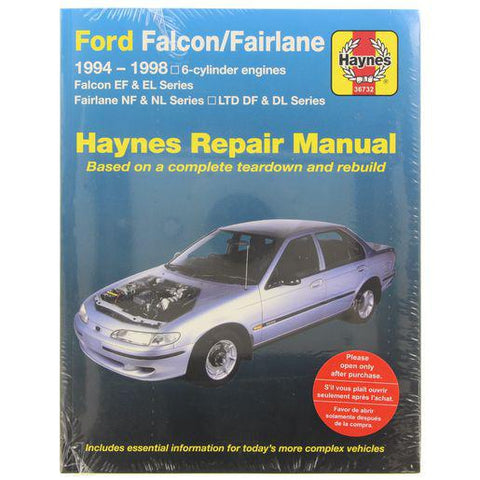 Haynes Repair Manual Suits Ford Falcon, Fairlaine & LTD