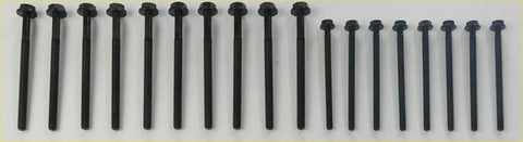 Black metal head bolts with hexagonal heads and threaded shafts for transit mk7 mk8 ranger relay boxer ducato 2.2 hdi tdci
