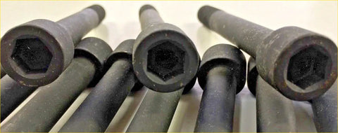 Black hexagonal socket head bolts with matte finish for head gasket and bolts on pajero shogun sport challenger 2001-2006