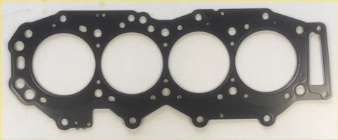 Black engine head gasket with four circular openings and rectangular cutout for ford ranger everest mazda bt50 2006