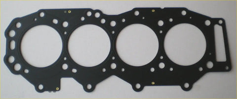 Black rubber head gasket with four circular openings and bolt holes for ford ranger mazda bt50 everest 2006 use