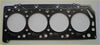 Black rubber head gasket with four large circular openings and small holes for shogun and sport l200 pajero challenger 2001–2006