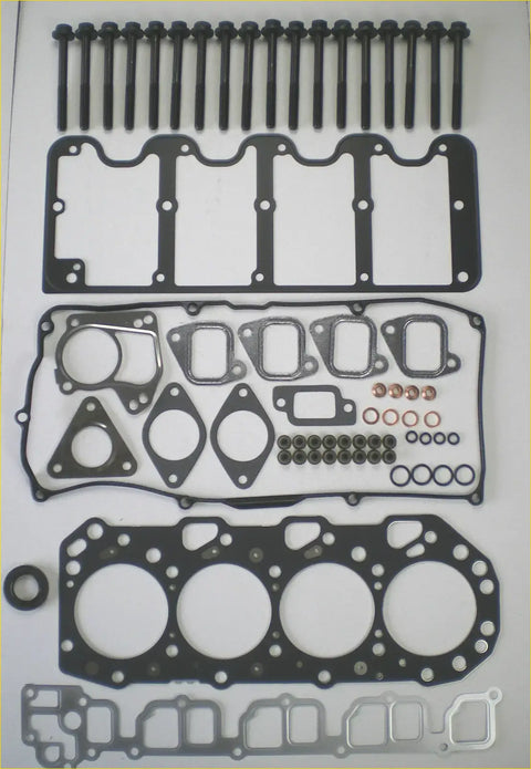 Black rubber head gasket set with metal bolts for Holden Jackaroo Rodeo Bighorn engine repair kit