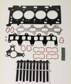 Black engine head gasket set with silver valve cover gaskets and red rubber seals for movano master x250d nv400 2.3 dci