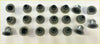 Set of metallic gray valve stem seals arranged in rows for head gasket set ford ranger everest 32 tdci safa 3 notch