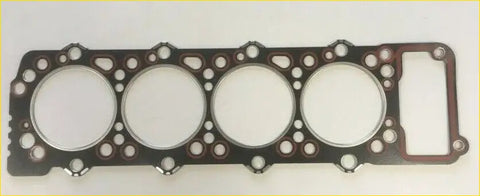 Black rubber head gasket with four circular openings and rectangular cutout for mitsubishi shogun 28tdi 4m40t engine