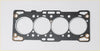 Black engine head gasket with four circular openings and gold metal fasteners for Suzuki SJ410 Jimny Santana