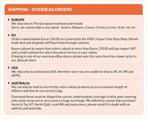 Shipping policy for overseas orders of head gasket set for wrangler liberty cherokee nitro voyager caravan