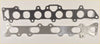 Black and silver metal head gasket set with circular cutouts and bolt holes for Wrangler Liberty Cherokee Nitro Voyager Caravan