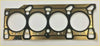 Gold-colored head gasket set with black rubber seals and precise cutouts for jeep wrangler liberty and cherokee use
