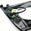 Black plastic car window regulator with green wiring and white connector shown from the back for toyota hilux n30 n40