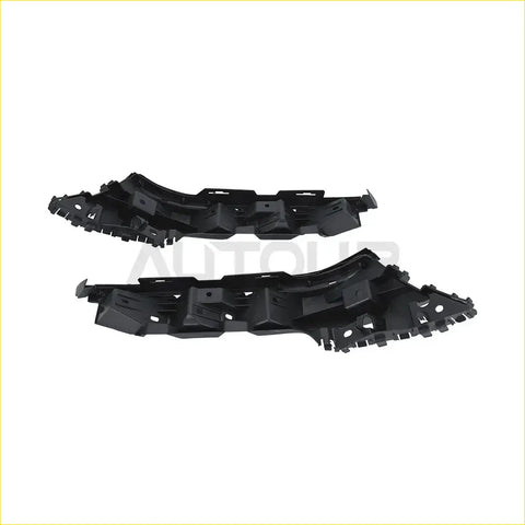 Black plastic front bumper fascia trim pieces for ford f150 2015 to 2017 headlight bracket set automotive use