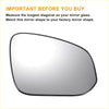 Heated black-framed left right side mirror glass with backing plate for toyota 4wd ute offroad use