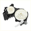 Heater blend door actuator for toyota avalon 2005-2007 with black and white plastic window regulator assembly back view