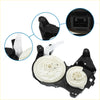 Black and white plastic heater blend door actuator with integrated gears and brackets for toyota avalon 2005-2007