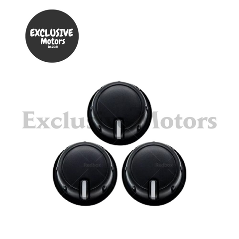 Heater Control Knobs X3  Suits Toyota Hilux KUN16