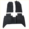 Black rubber heavy duty car floor mats with ribbed textured patterns and molded contours for snug fit isuzu d-max 2024+
