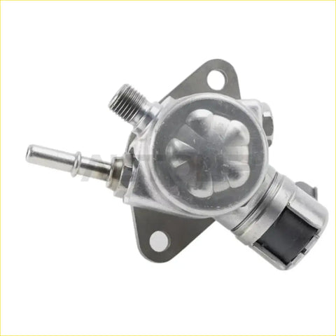 Silver metallic high pressure fuel pump valve with transparent cover and threaded fittings for Infiniti qx60 and Nissan Pathfinder