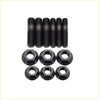 Set of black coated steel high tensile engine bolts and hex nuts for mazda bt-50 turbo charger up to 2.2l