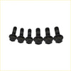 Set of six black coated high tensile hex head bolts for turbo charger stud kit fits mazda bt-50 up 2.2l