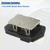 Hvac blower motor resistor for toyota fj 2007-2014 with silver rectangular metal top plate and black mounting brackets