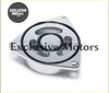 Shiny chrome-plated engine water pump cover with black rubber gasket for hyundai genesis 2.0t turbo sqv blow off valve flange adapter