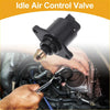 Black idle air control valve with brass tip and flange for toyota tacoma 2000-2004 shown during engine repair