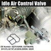 Olive green and silver metal idle air control valve with black plastic connector for toyota tundra 2000-2002