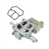 Silver metallic engine coolant temperature sensor with green plastic housing and black gasket for toyota tundra valve