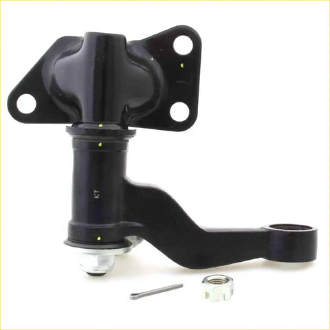 Black painted metal idler arm with mounting bracket and threaded shaft for nissan d22 crew cab 1997-2004
