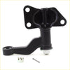 Black painted metal idler arm ball joint with mounting bracket and hardware for nissan d22 crew cab 1997-2004