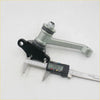 Silver metallic automotive brake pedal arm with black mounting bracket and threaded bolt for toyota hilux 3rd gen