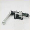 Silver metal crank handle with black grip and mounting base measured by caliper for toyota hilux2wd idler arm support