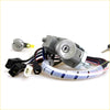 Gray ignition switch assembly with keyhole and multicolored wires for mazda bravo and b-series ute lock set back side