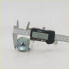 Silver metal ignition door fuel lock cylinder with keyway slot for toyota hilux ln series 1988-1997 shown at 32mm