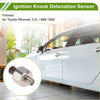 Silver metallic ignition knock detonation sensor with red rubber cap and threaded metal end for toyota 4runner 3.0l 88-92