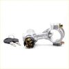 Silver ignition starter lock switch for nissan pathfinder d21 1986-1997 with black key fob and two keys