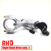 Silver metal ignition starter lock switch with black key inserted rhd for nissan pathfinder d21 1986-1997