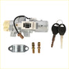 Silver automotive ignition starter switch lock cylinder with beige knob black wiring and two keys for Nissan Pathfinder Sentra