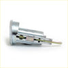 Silver metal ignition switch barrel for toyota hilux 1978-1983 with visible internal lock cylinder mechanism