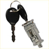 Silver ignition switch cylinder with black key ring attached for dodge dakota durango ram pickup truck van