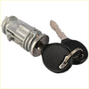Silver metal ignition switch cylinder with two black key fobs and keys for dodge dakota durango ram van