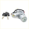 Silver ignition switch with black key fob and red wire harness for nissan pathfinder terrano r50 steering lock