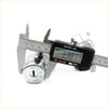 Chrome ignition switch steering lock with lock and start positions measured at 27.81 mm for datsun nissan xe n13