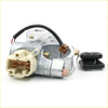 Silver metal ignition switch with beige plastic connector and black wiring back side for nissan pathfinder r50 SUV