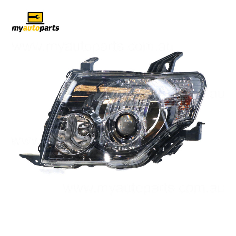 APG All Crash Halogen Black Head Lamp Passenger Side OEM