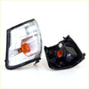 Black plastic indicator corner lightset with clear lens and orange bulb for toyota hilux ln166 d4d 1997-2005