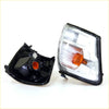 Black plastic indicator corner lightset with clear lens and orange bulb for toyota hilux ln166 d4d 1997-2005
