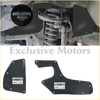 Black xomkey inner fender guards featuring undercarriage protection panels for 1996-2002 toyota land cruiser suspension